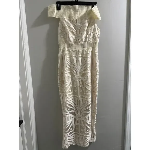 artisanal rose midi dress Ulla Johnson Byzantine Gown in Rose